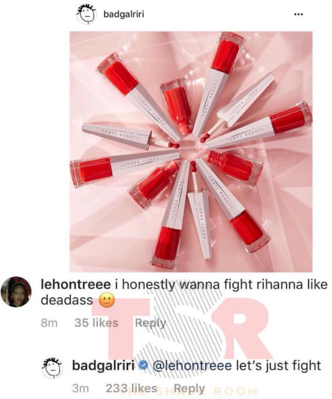 Rihanna was down to fight: