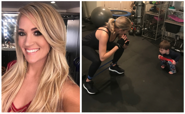 First of all, I gotta start off by saying Carrie Underwood is the COUNTRY QUEEN. Not only is she an incredible singer, but she is also mommy workout goals with her own workout clothing line Calia by Carrie.