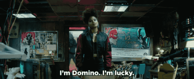 Like, this movie should be re-titled: Domino (Oh Yeah, And Deadpool Also, I Guess), because she's stolen every trailer she's appeared in.