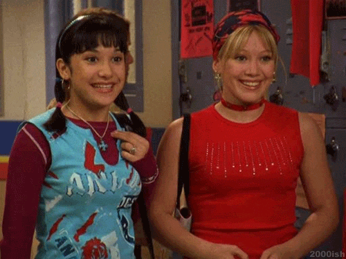 I was just stalking the cast of Lizzie McGuire on Twitter, because that's where my life is at these days, when I noticed something quite...SURPRISING on Lalaine's page.