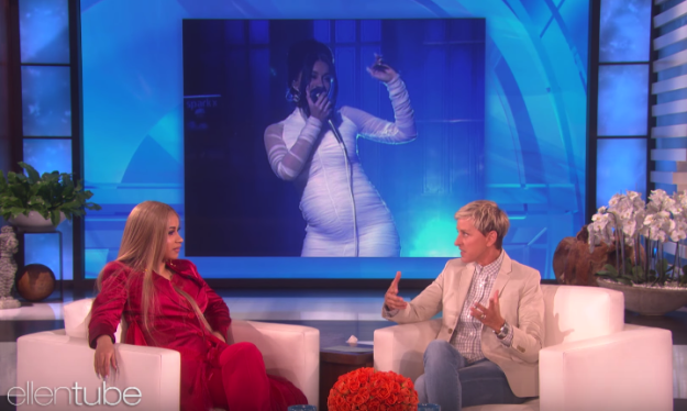 It started with Ellen congratulating Cardi on her success, both with her SNL performance, where she revealed that she was pregnant, and her Coachella performance at the weekend.