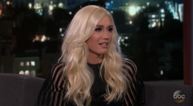 And recently, while making an appearance on Jimmy Kimmel Live, Gwen revealed a little fact about Blake...'s ex-girlfriend. Allow me to explain.