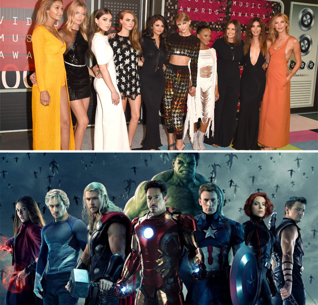 When Taylor Swift's squad was formed and basically overpowered any superhero squad: