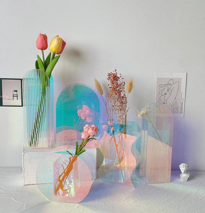 Incredibly-Iridescent-Jojo-By-Joda-Iridescent-Rainbow-Mirrored-Acrylic-Vase.webp