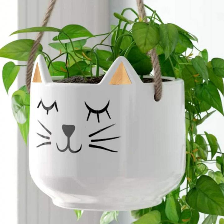 Something-Playful-White-Cat-with-Gold-Ears-Hanging-Planter.jpg