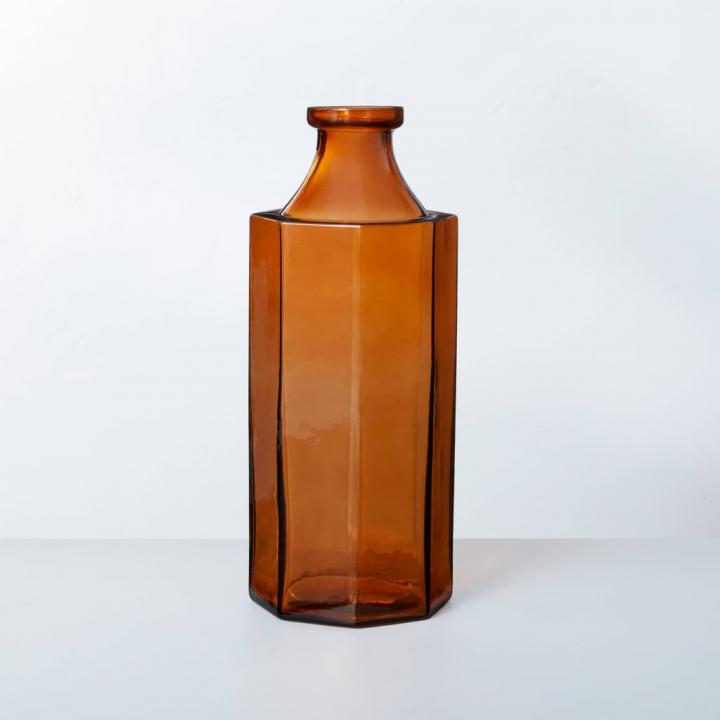Fall-Vase-Hearth-Hand-With-Magnolia-Octagonal-Amber-Glass-Bottle-Vase.jpg