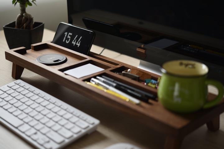 Tech-Based-Etsy-Gift-For-Him-Black-Walnut-Wood-Desk-Organizer-With-Wireless-Charger.jpg