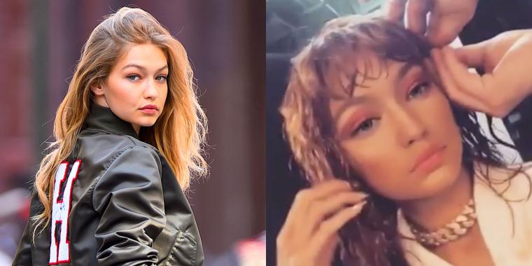 Gigi Hadid Appears to Have Cut Her Hair and Gotten Bangs