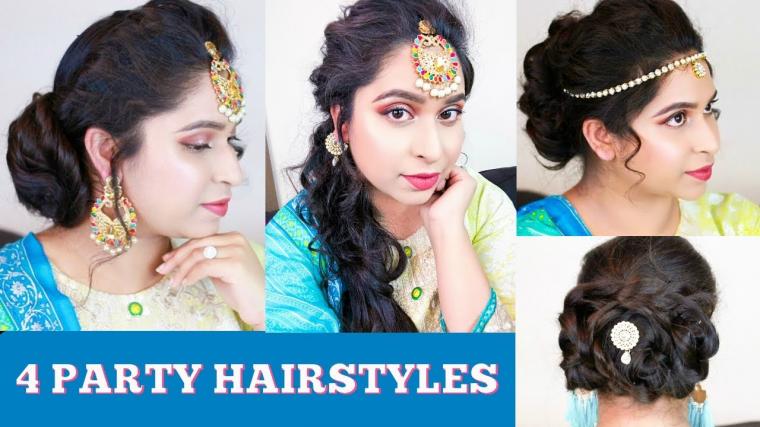 4 EIDPartyWedding Hairstyles Tutorial | 2018 | Shahnaz Shimul