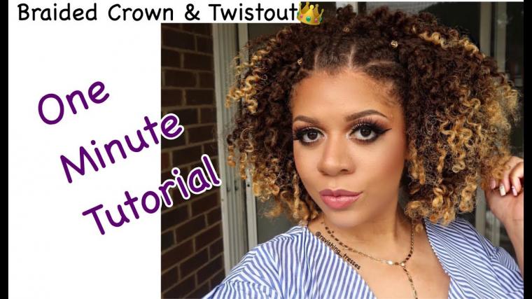 Twist Out & Braided Crown | Natural Hair