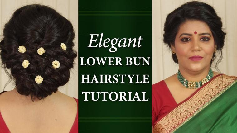 Low Bun Hairstyle Tutorial | Step by Step Hair Bun Tutorials | Elegant BUN Hairstyles For Girls