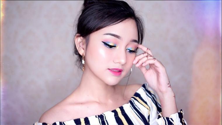 PIXY ONE BRAND TUTORIAL | Colorful Concert Makeup [BAHASA]