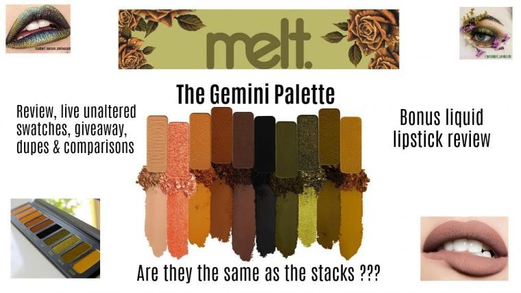 MELT COSMETICS THE GEMINI PALETTE DUPES, REVIEW, GIVEAWAY & COMPARISONS