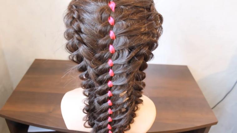Easy Holiday Hairstyles Hairstyle with ribbons