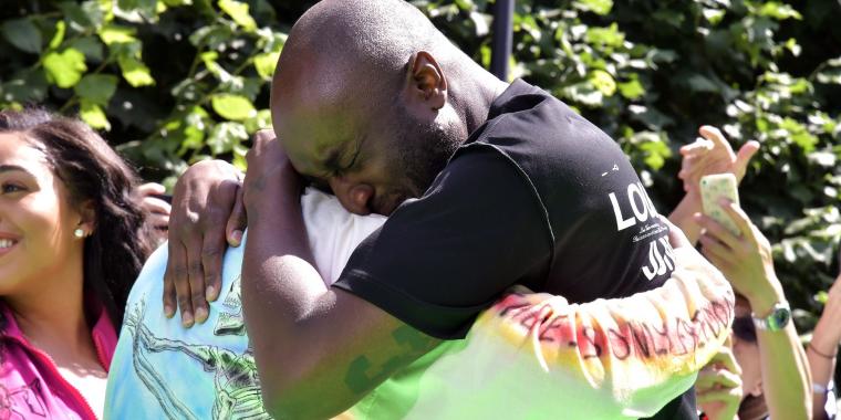 Kanye West and Virgil Abloh Hugged Each Other and Sobbed at Abloh's First Louis Vuitton Men's Show