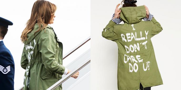 Melania Trump Wore the "I REALLY DON'T CARE" Jacket Twice Yesterday
