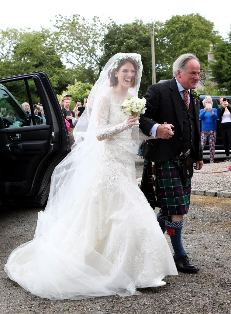 See Rose Leslie's Stunning Lace Wedding Gown