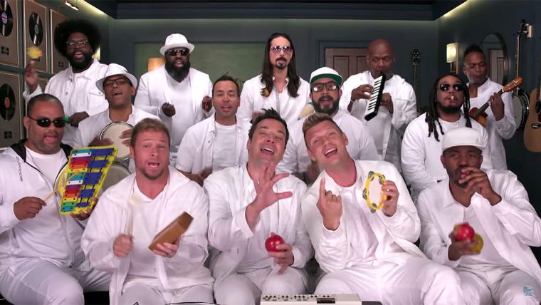 The Backstreet Boys and Jimmy Fallon Use Classroom Instruments to Perform "I Want It That Way"