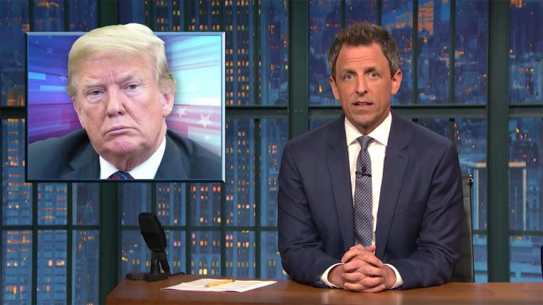 Seth Meyers Mocks Trump's Knowledge of Independence Day in 'Late Night' Spoof