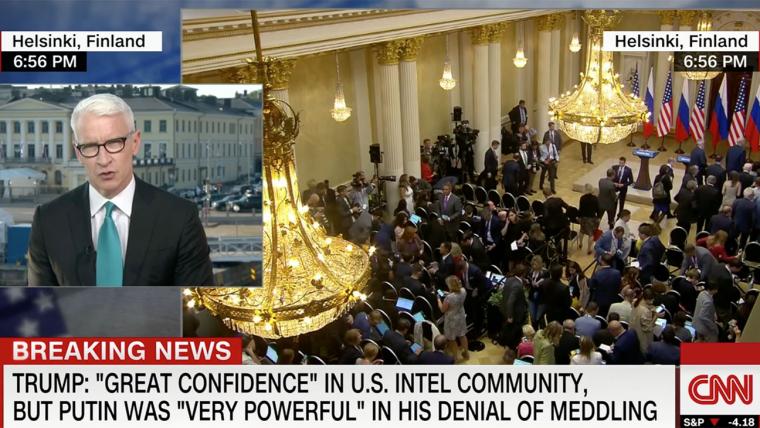 Anderson Cooper Calls Trump-Putin Presser "Disgraceful"