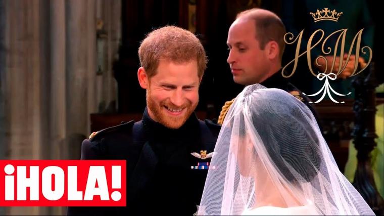 Lo que el PRNCIPE HARRY susurr a MEGHAN MARKLE en el altar