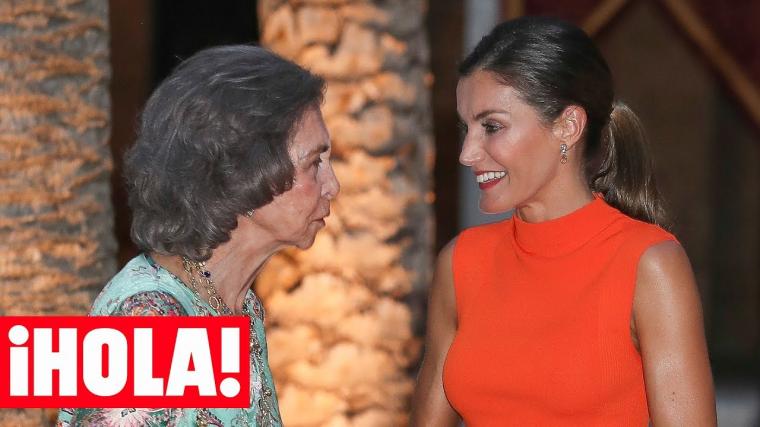 Lo que no se vio de la recepcin real en Palma la complicidad de la reina Letizia y doa Sofa