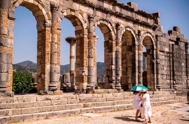 Tras siglos de saqueos y olvido, la antigua ciudad romana de Volubilis conquista al turismo