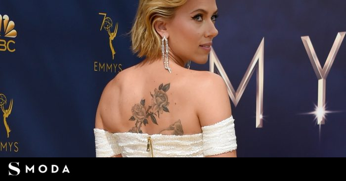 Premios Emmy: Scarlett Johansson descubre un gran tatuaje en su espalda