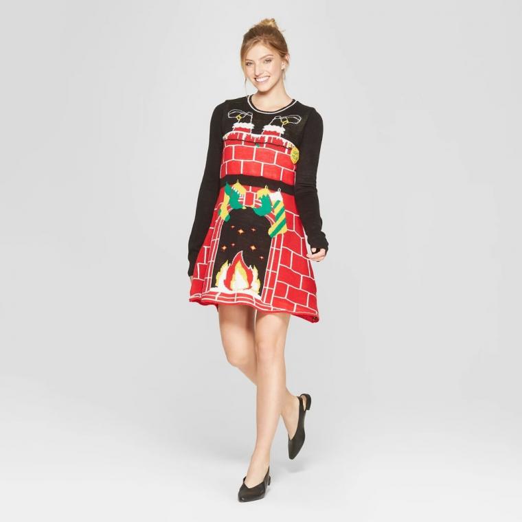 Women-Ugly-Christmas-Cozy-Fireplace-Dress.webp