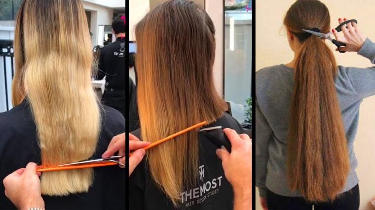 Top 10 Amazing Long Hair Cutting Tutorials!Long To Short Hairstyle Transformations 2019