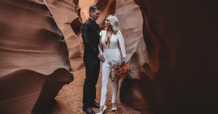 This Married Couple's Steamy Canyon Photo Shoot May Cause You to Sweat Profusely - It's THAT Hot