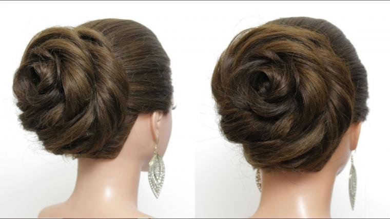 New Bun Hairstyle with Trick For Wedding & Party. Easy Updo Tutorial