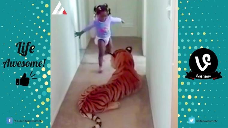 TRY NOT TO LAUGH or GRIN Funny Animals vs Kids Fails Compilation 2017 | Life Awesome