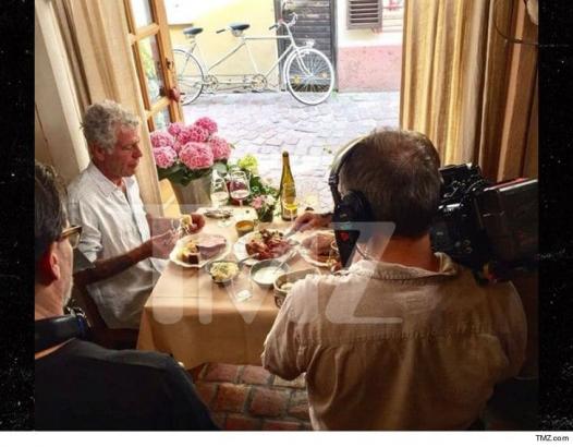 Anthony Bourdain Loving Meats and Wine on Final Shoot, No Depression Signs