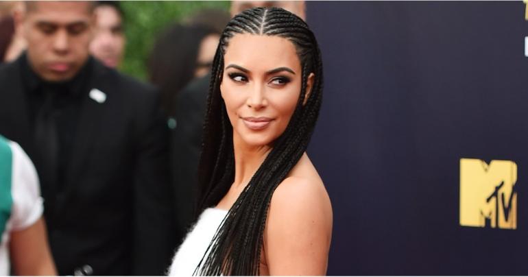 Kim Kardashian Causes a Stir in Cornrows at the MTV Movie and TV Awards