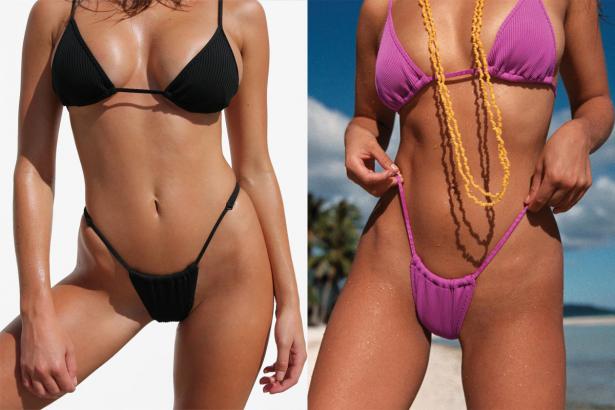 These minuscule bikini bottoms are taking over summer