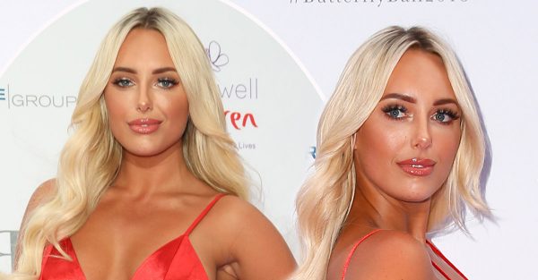 Amber Turner hits back at trolls who branded her &#039;pregnant&#039; after show-stopping turn in red dress at Caudwell Children Butterfly Ball