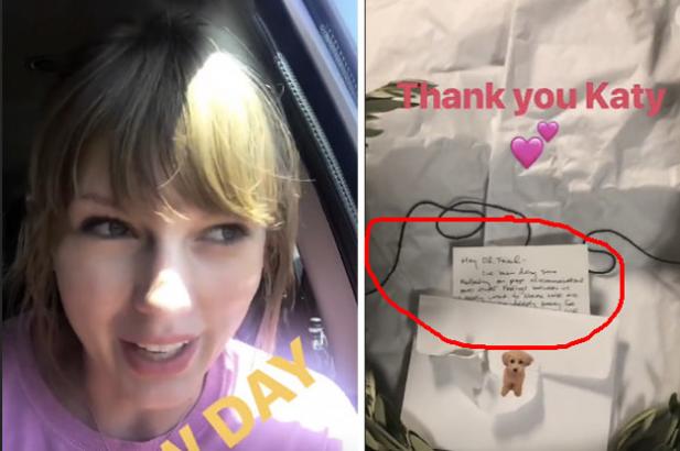 Katy Perry Just Sent Taylor Swift A Note And An Olive Branch And I&#039;m Trembling Right Now