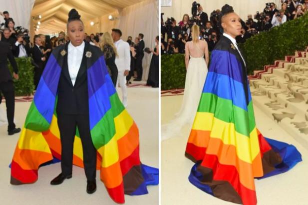Yup, Lena Waithe&#039;s Rainbow Flag Outfit At The Met Gala Made Me Gayer