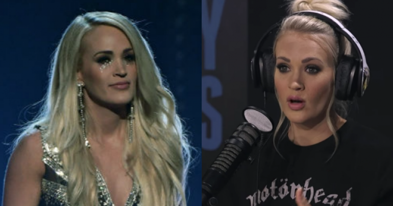 Carrie Underwood Revealed Where The Stitches Were On Her Face After She Fell