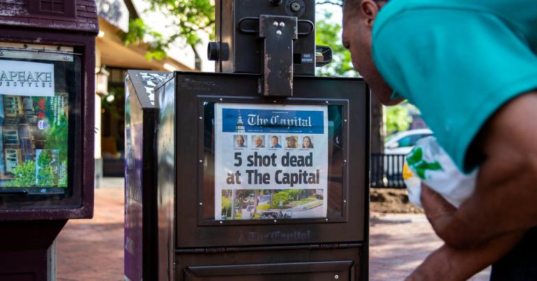 ‘We Are Putting Out a Damn Paper’: Capital Gazette Journalists Kept Working After Fatal Shooting