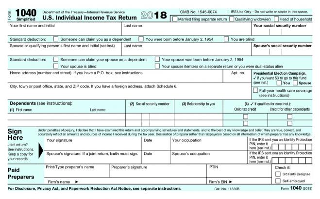 Meet the smaller — but not necessarily easier — IRS 1040 income tax form