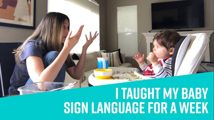 I Taught My Baby Sign Language For A Week
