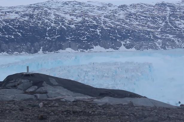 Four-mile-long iceberg breaks off from melting glacier