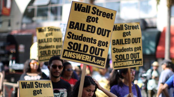 Students cry for debt relief after for-profit college collapse, while executives admit no wrongdoing
