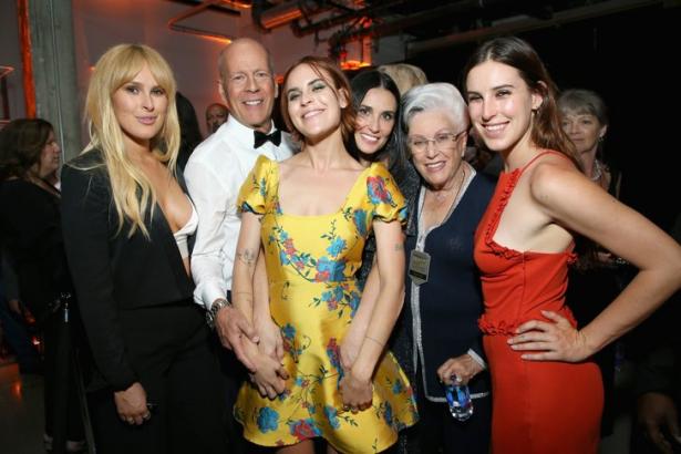 Bruce Willis Parties With Some of His Best Girls After Getting Roasted by Demi Moore