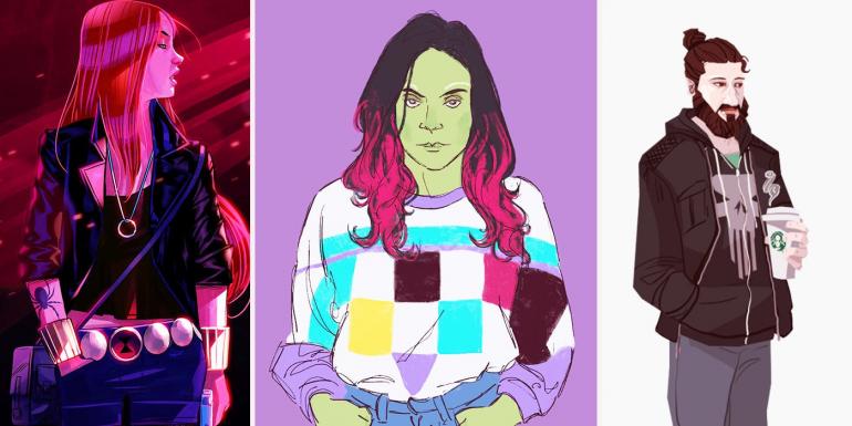 25 Iconic Marvel Characters Redesigned As Hipsters