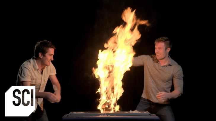Fire Jenga! | Outrageous Acts of Science