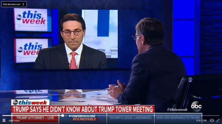 Key Words: Trump’s lawyer offers unique take on the facts regarding meeting with Russians