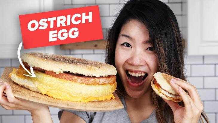 I Tried To Make A Giant Ostrich Egg McMuffin